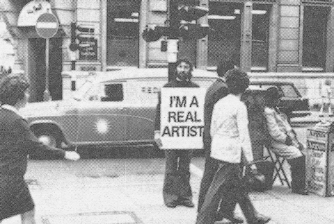 Keith Arnatt performace Trouser Word Piece 1972