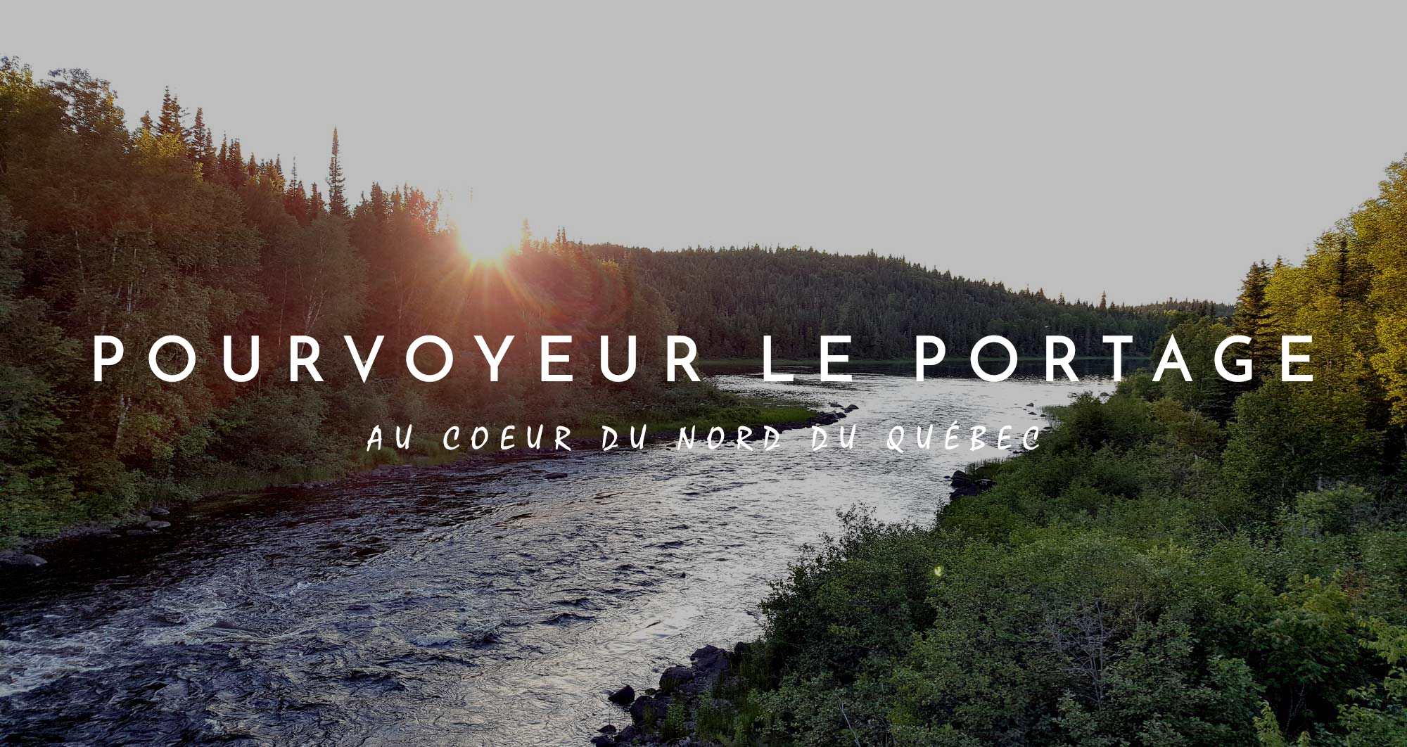 rivière, rapides, arbres, forêt, nature, paysage