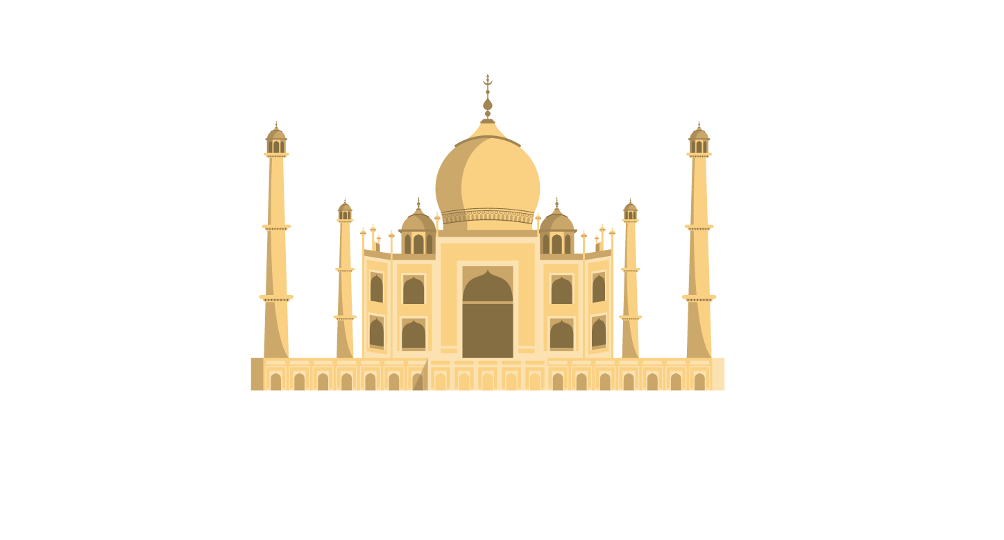 Monuments vectorisés de l'Inde