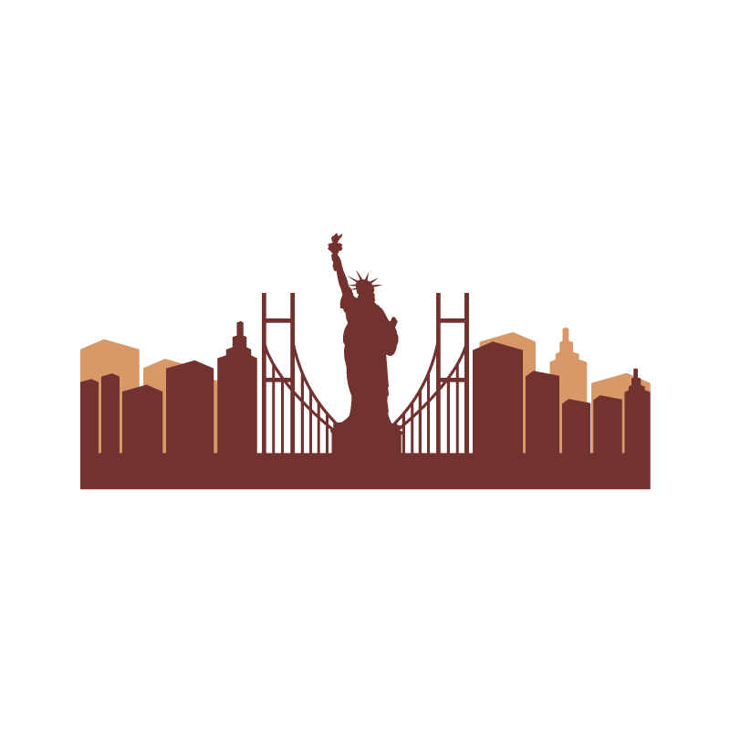 Monuments vectorisés des états-unis
