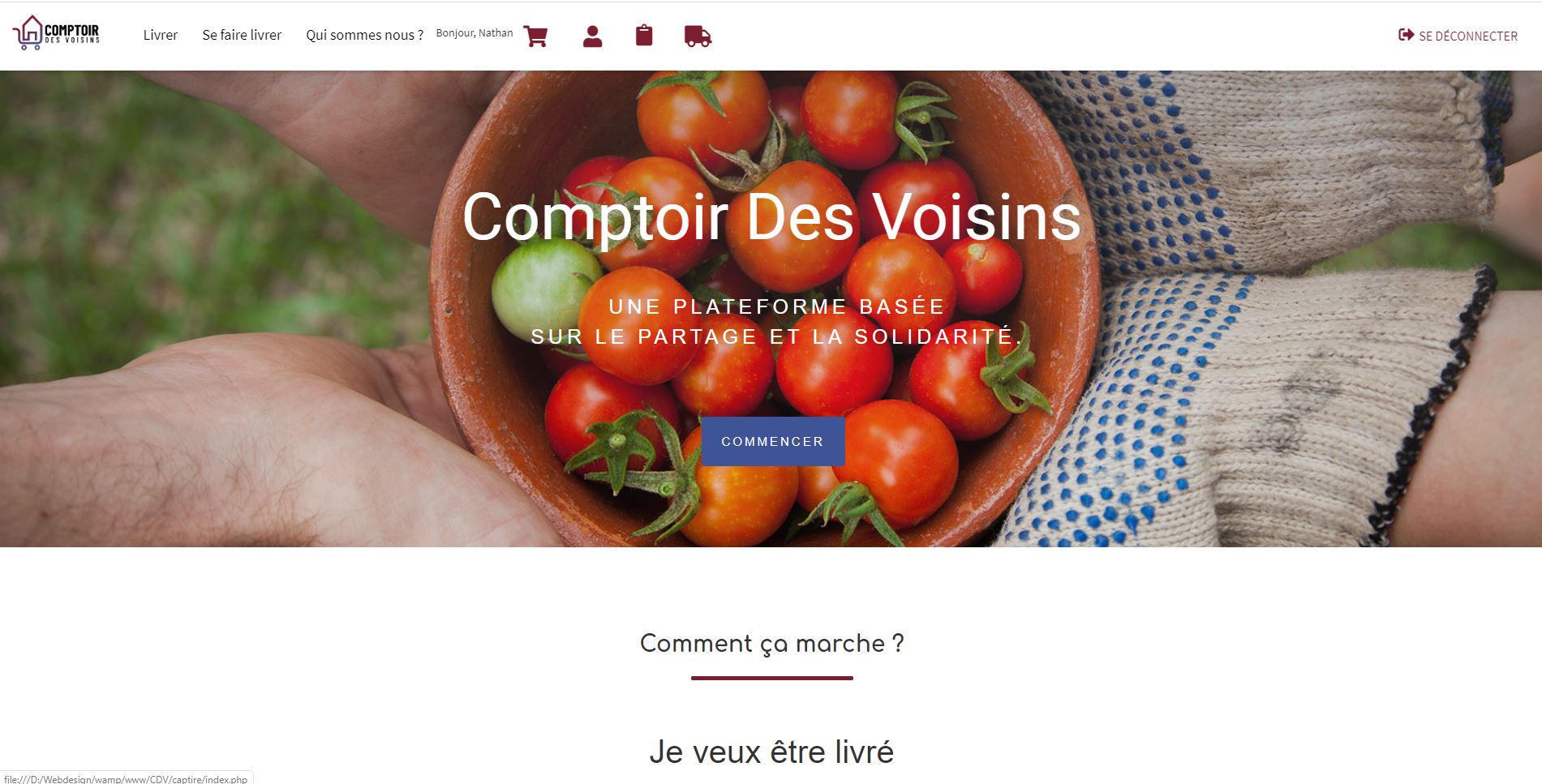 Projet Comptoir des Voisins