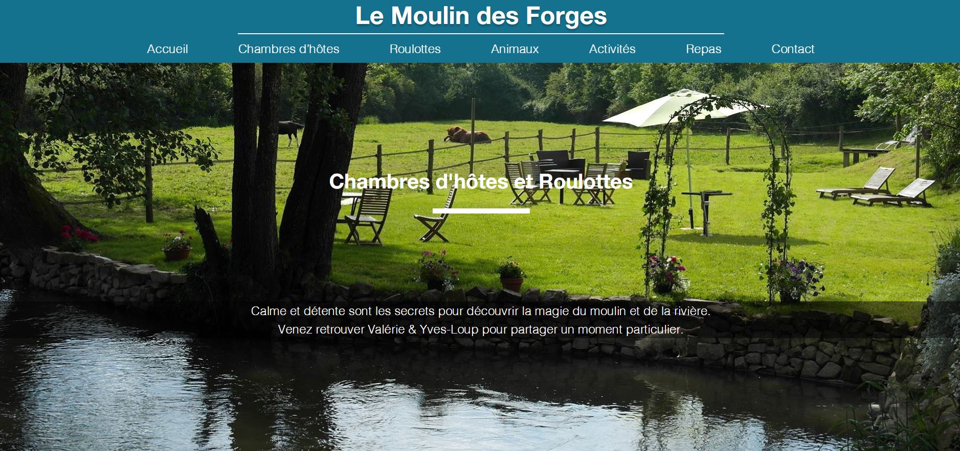 Site web vitrine du Mouin des Forges
