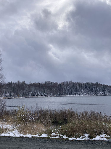 Lac Noranda l'hiver